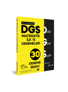 30x15 DGS Matematik ilk 15 Soru Denemeleri 2024 TR Akademi Yayınları
