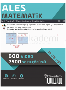 2024 ALES Matematik Video Eğitim Seti + 30 Kitap (Video Ders Notları ve Matematik Soru Bankası)